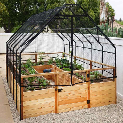Outdoor Living Today - 8x8 Raised Garden Bed with Bird Netting Cover