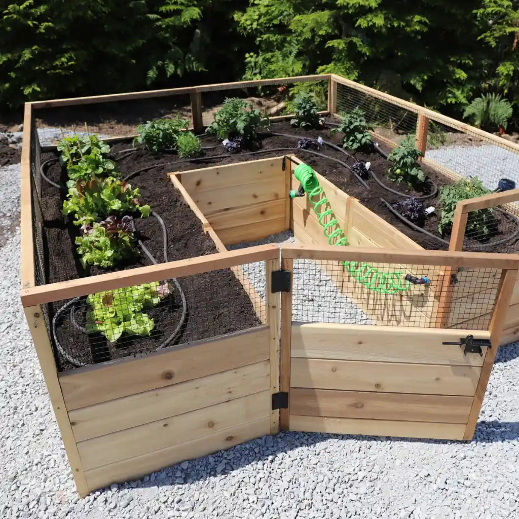 Wayfair raised garden bed with deer fence discount