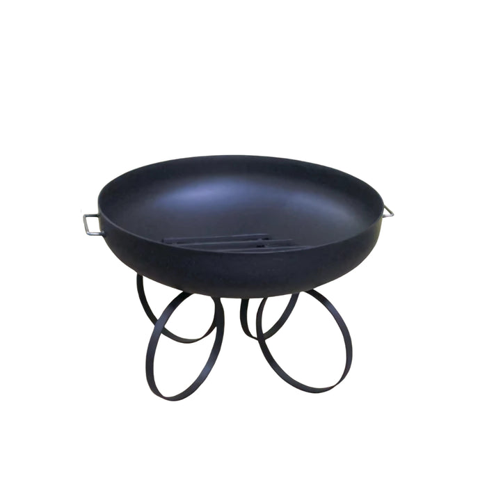 Master Flame Round Fire Pit Bowl with Ring Base and Grate Sample