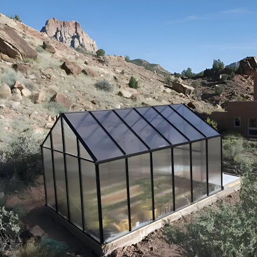 Riverstone Industries - 8x12 Mont Black Greenhouse Premium - Main