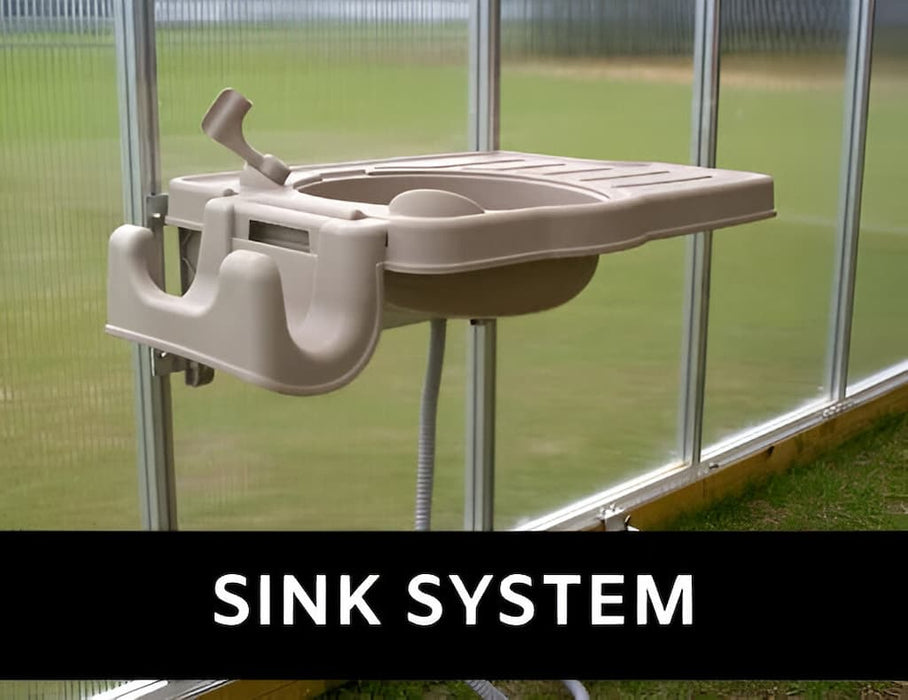 Riverstone Industries - Monticello Black Greenhouse Premium - Sink System