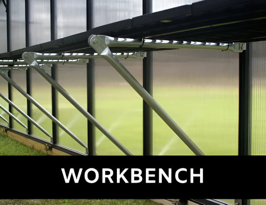 Riverstone Industries - Monticello Black Greenhouse Premium - Workbench