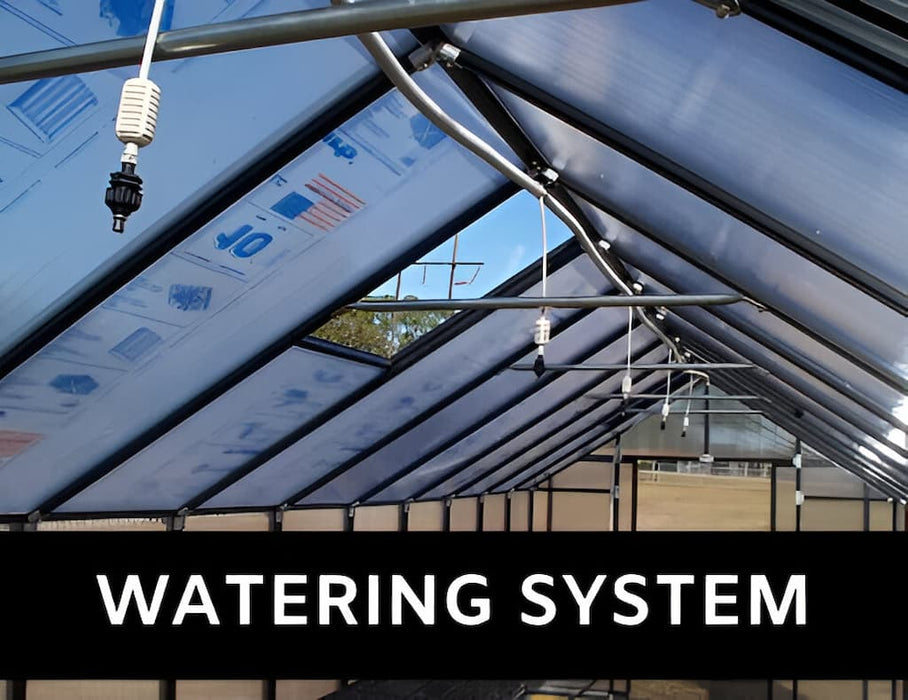 Riverstone Industries - Monticello Black Greenhouse Premium - Watering System
