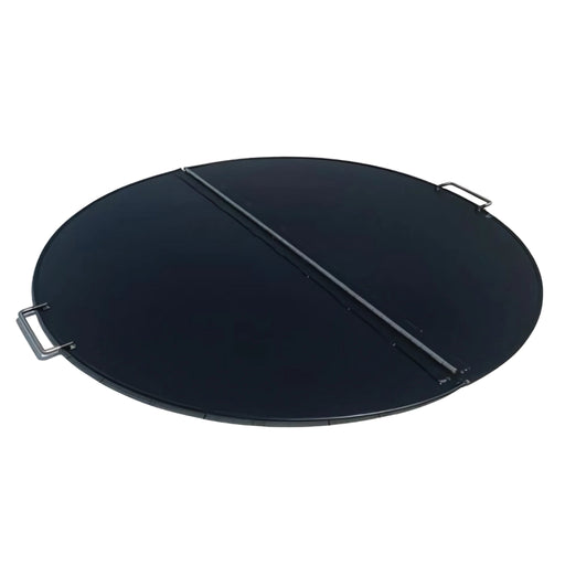 Master Flame Round Folding Fire Pit Cover in Stainless Steel