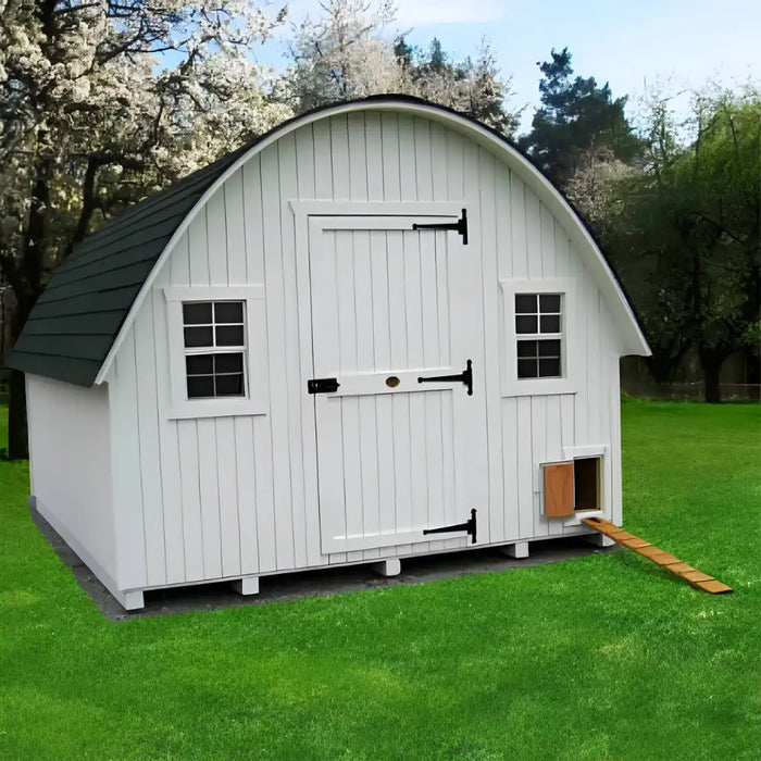 Little Cottage Company - Round Roof Chicken Coop Kit - White