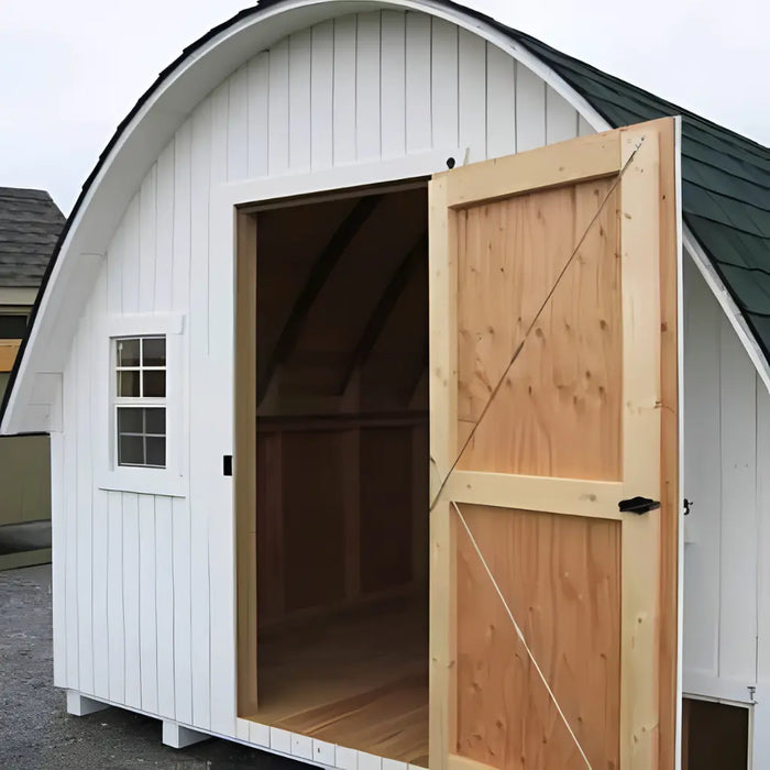Little Cottage Company - Round Roof Chicken Coop Kit - Door Open