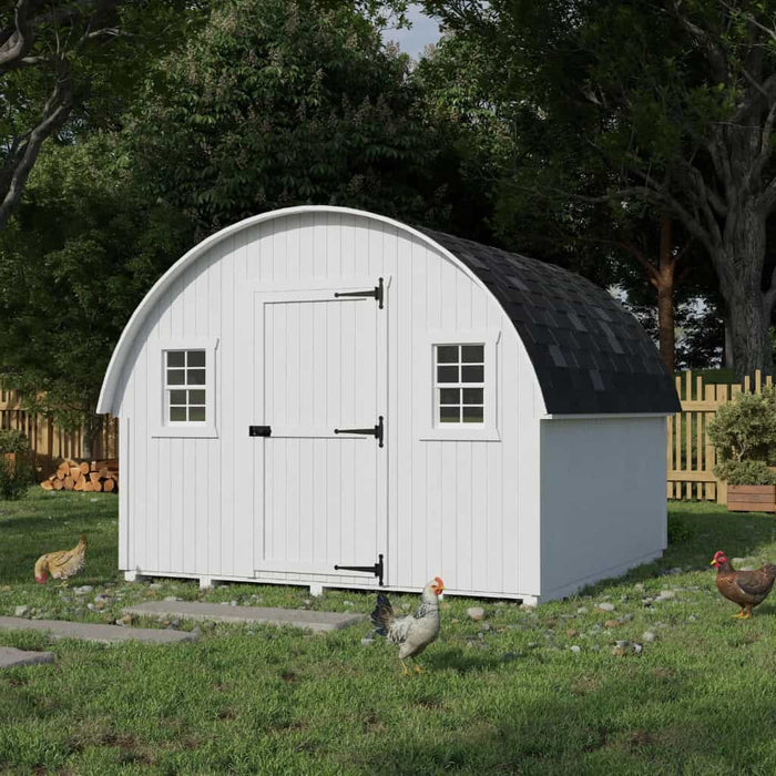 Little Cottage Company - Round Roof Chicken Coop Kit - Front View