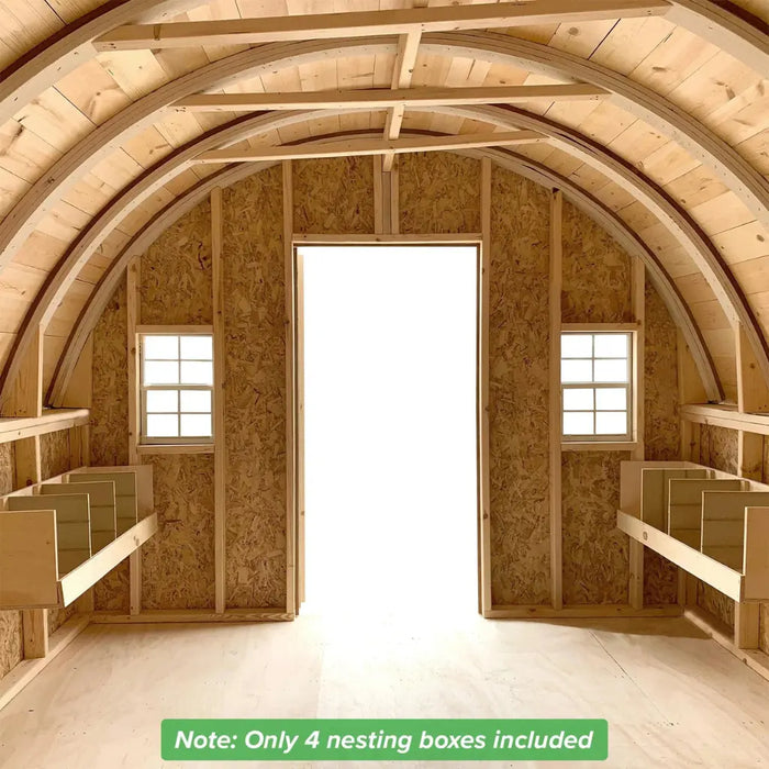 Little Cottage Company - Round Roof Chicken Coop Kit - Nesting Bins