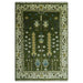 Full 4x6 Royal Green and Ivory area rug