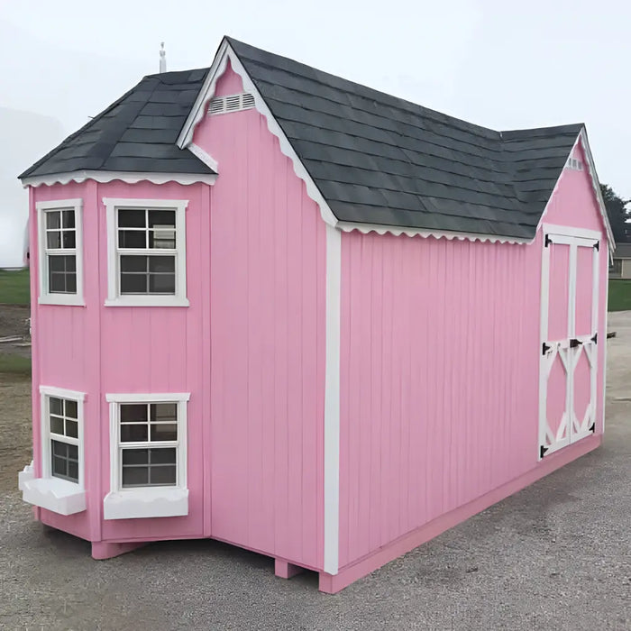 Little Cottage Company - Sara's Victorian Mansion Playhouse Kit - Double Doors