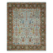 Full Tree of Life Oushak wool rug in silver, brown, and rust