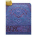 Angled room view of the Sky purple wool rug