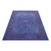 Front perspective of the Sky purple wool rug
