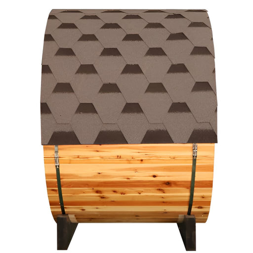 SunRay - Solace 2-Person Traditional Barrel Sauna - Side