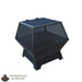 Master Flame Square Fire Pit with Grate Carbon Steel and  Hinged Screen
