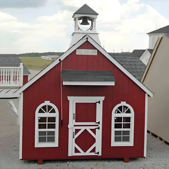 Little Cottage Company - Stratford Schoolhouse Playhouse Kit - Front