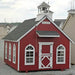 Little Cottage Company - Stratford Schoolhouse Playhouse Kit - Full View