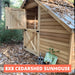 Cedarshed - Sunhouse Cedar Greenhouse - with Dutch Door