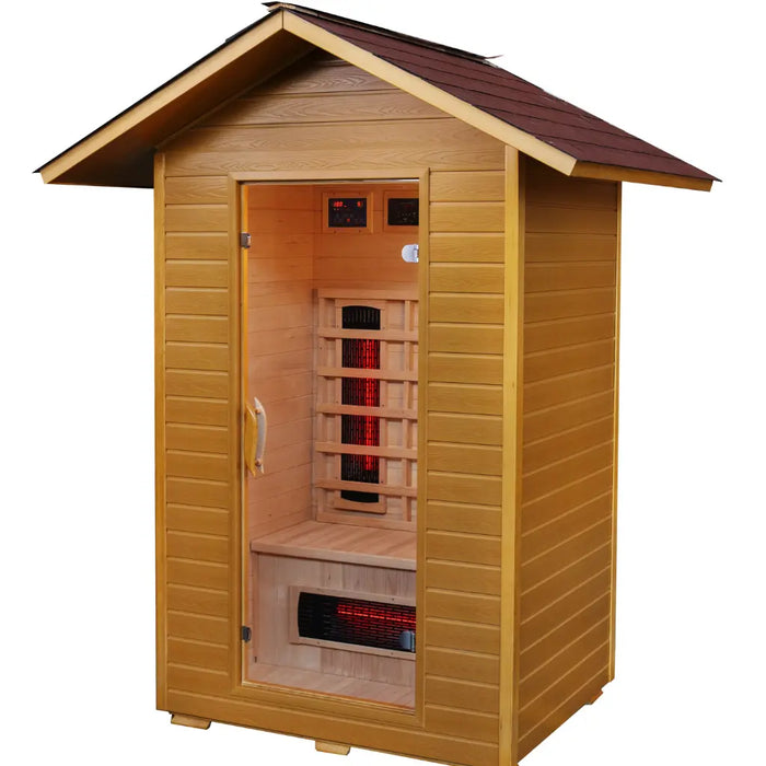 Sunray - Burlington Outdoor Infrared Sauna - 200D - Isolated