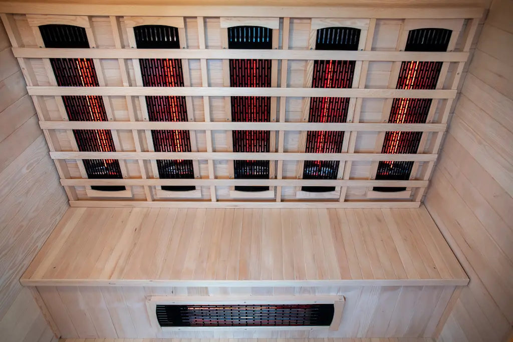 Sunray - HL400D Cayenne Outdoor Infrared Sauna - Bench Halogen Heaters