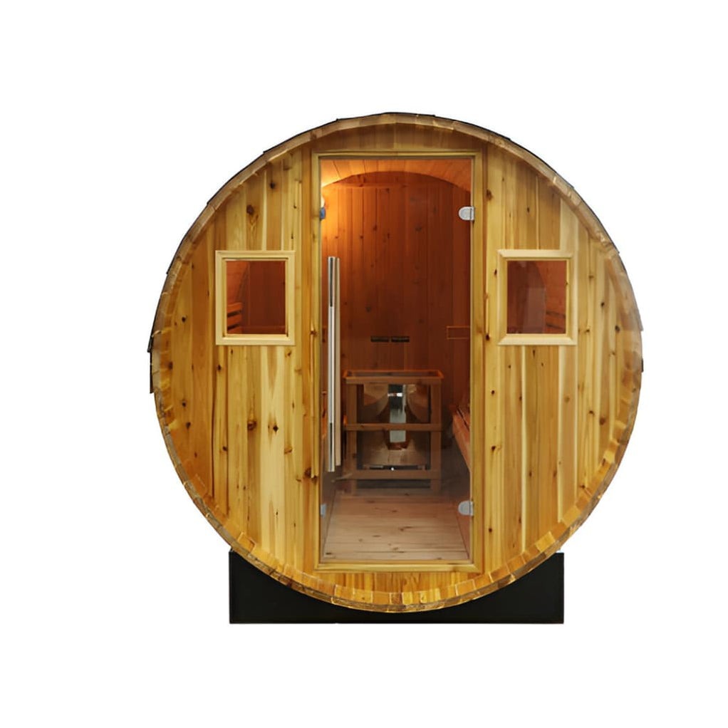 SunRay Galley 4Person Traditional Barrel Sauna