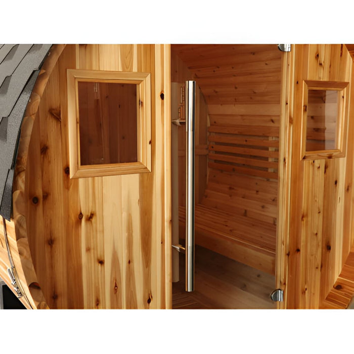 SunRay - 2-4 Person Aurora Traditional Barrel Sauna - Door Handle