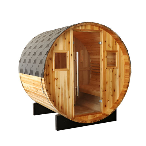 SunRay - 2-4 Person Aurora Traditional Barrel Sauna - Main