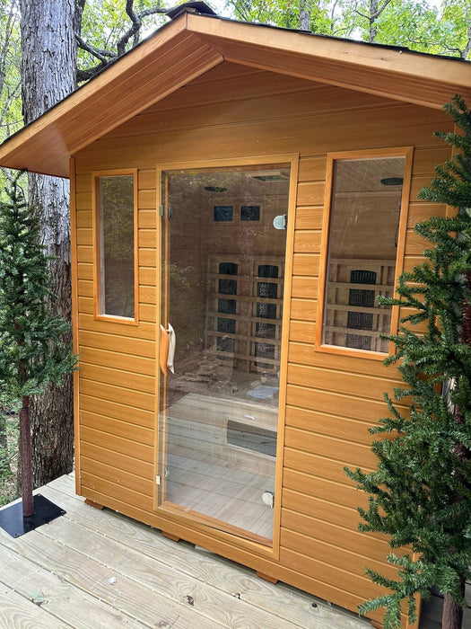 SunRay HL400D 4-Person Cayenne Outdoor Infrared Sauna