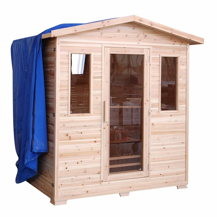 Sunray - HL400D Cayenne 4-Person Outdoor Infrared Sauna - Fully Assembled
