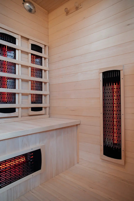 Sunray - HL400D Cayenne Outdoor Infrared Sauna - Side Panel Halogen Heater