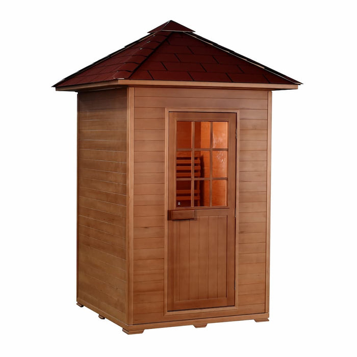 Sunray - Eagle 2 Person Outdoor Traditional Sauna - Side