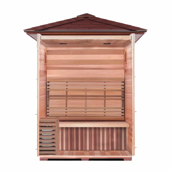 Sunray - Freeport 3-Person Outdoor Traditional Sauna - Inside View