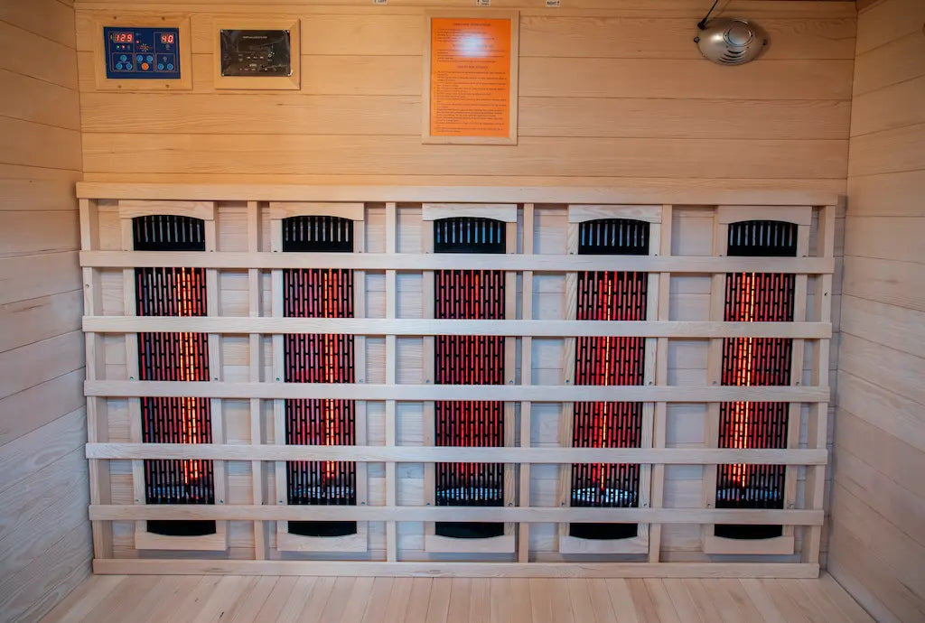 Sunray - HL400D Cayenne Outdoor Infrared Sauna - Interior