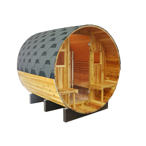  SunRay Oasis 2-4 Traditional Canopy Barrel Sauna