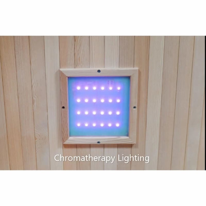 Sunray - Waverly 3 Person Outdoor Traditional Sauna - Chromatheraphy Lighting
