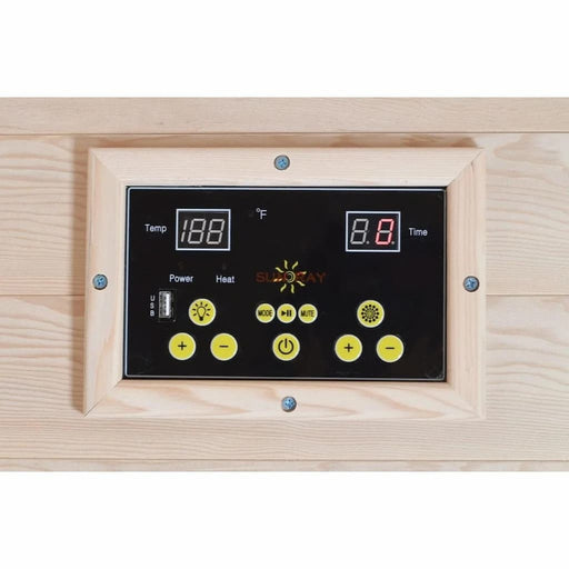 Sunray - Sierra HL200K Sierra 2-Person Indoor Infrared Sauna - Control Pad