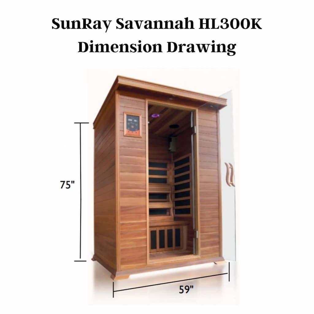 SunRay Savannah 3-Person Indoor Infrared Sauna