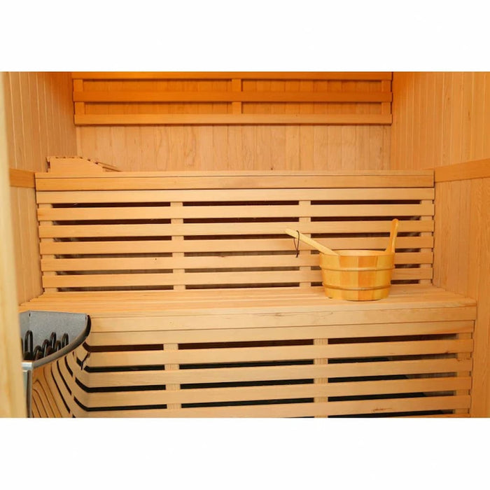 Sunray - Tiburon 4-Person Indoor Traditional Sauna - HL400SN - Two Tiered Seating