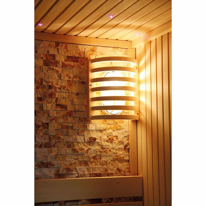 Sunray - Westlake 3-Person Luxury Indoor Traditional Sauna - Light with Cover