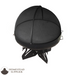 Master Flame Round Fire Pit Bowl with Black Swan Base and Grate with Carbon Steel Pivot Screen