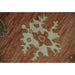 Close detail of the Oushak pattern and rug surface