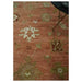 Styled detail view of the hand-knotted Oushak rug