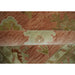 Close view of the Oushak rug border and weave