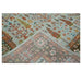 Border detail in silver, brown, and rust
