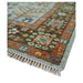Fringe and edge detail of the hand-knotted rug