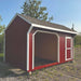 Little Cottage Company 10x16 Value Animal Run-In Shelter with Tack Room - Side