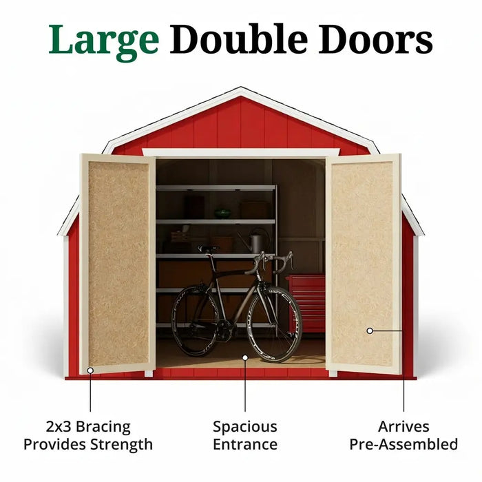 Little Cottage Co. Value Gambrel Barn 4' Sidewalls