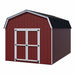 Little Cottage Company - Value Gambrel Barn with 6 Sidewall - Painted Red