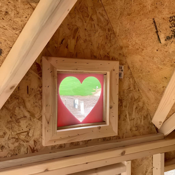Little Cottage Company - The Victorian Playhouse Kit - Decorative Heart Window