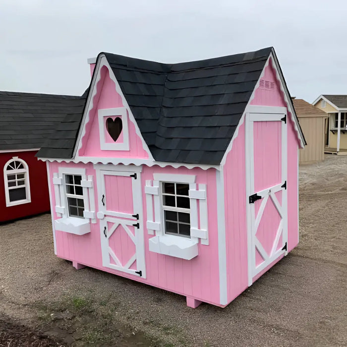Little Cottage Company - The Victorian Playhouse Kit - Side View